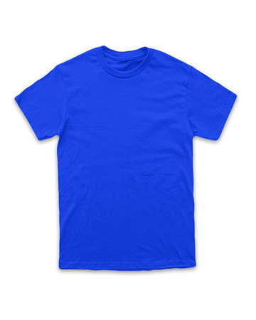 Camiseta 100% algodão 30.1 Penteado - Azul Bic