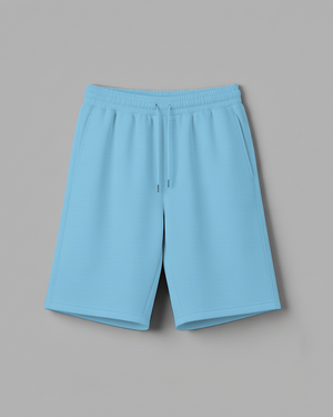 Bermuda Moletom - Azul Bebê