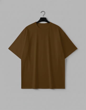 Camiseta Oversize - Marrom