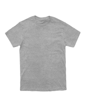 Camiseta 100% algodão 30.1 Penteado - Cinza