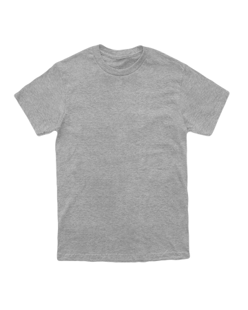 Camiseta 100% algodão 30.1 Penteado - Cinza