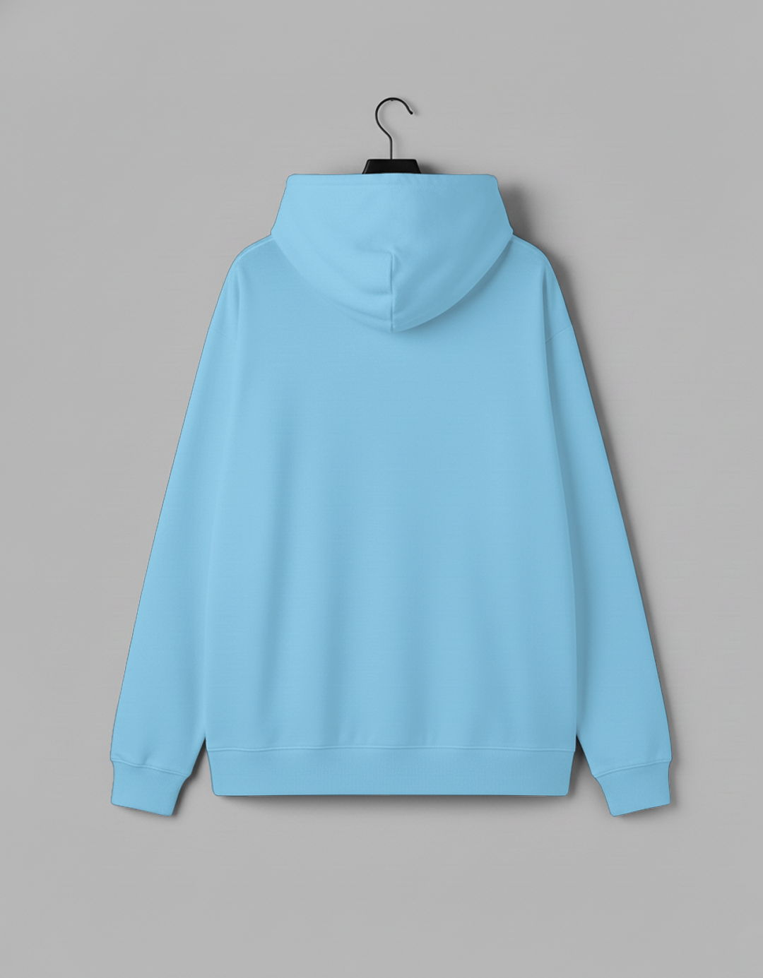 Blusa Moletom Canguru - Azul Bebê