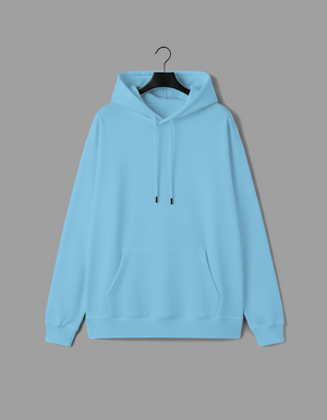 Blusa Moletom Canguru - Azul Bebê