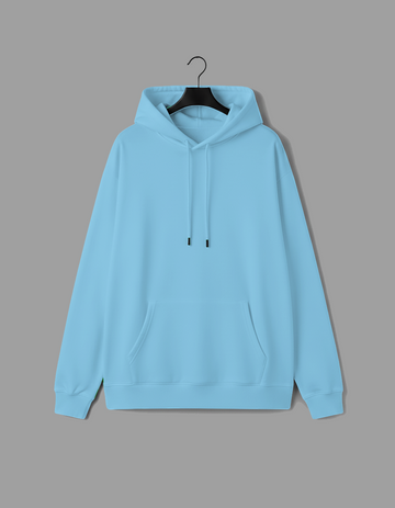 Blusa Moletom Canguru - Azul Bebê