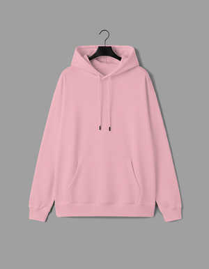 Blusa Moletom Canguru - Rosa Bebê