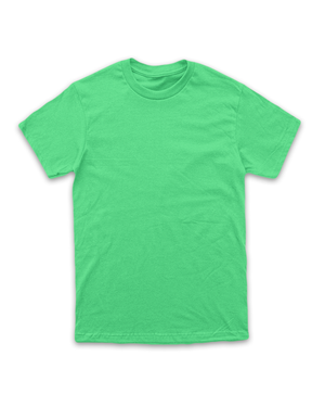 Camiseta 100% algodão 30.1 Penteado - Verde Claro