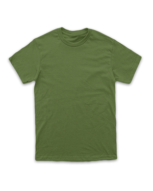 Camiseta 100% algodão 30.1 Penteado - Verde Musgo